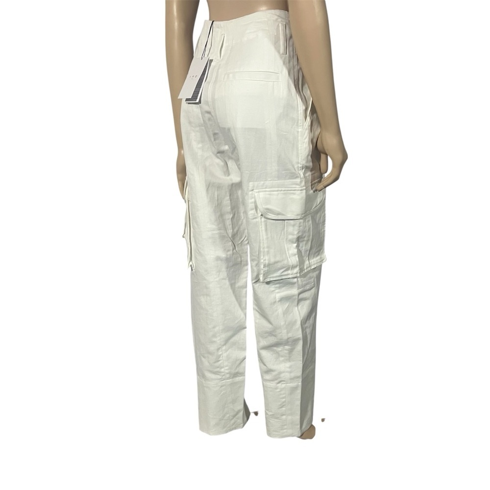 NWT IRO Thais Women's White Cargo trousers Pants - Picture 8 of 12